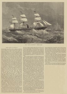 Le Navire à Vapeur de la Ville de Boston - Walter William May